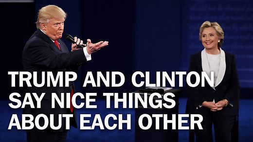 363K views · 5.7K reactions | Donald J. Trump and Hillary Clinton were forced to say something nice about each other. | TIME | Facebook