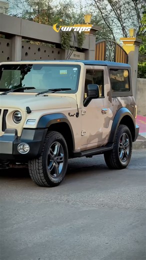 Camouflage Thar Transformation 🔥 Army Style Wrap#shortsviral