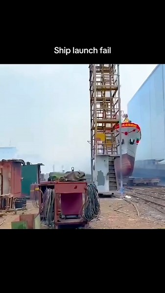 Ship Launch Fail! Epic Fail During Ship Launch | Watch Now!