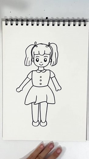 Como desenhar uma menina passo a passo