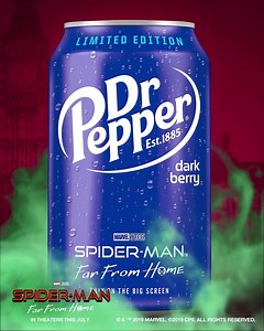 Latch on to a new flavor from Dr Pepper at your local Food 4 Less. Act fast. It won’t be here long. Catch #SpiderManFarFromHome in theaters 7/2. #DrPepperDarkBerry | Dr Pepper