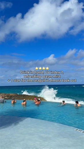 Even the ocean is showing off at Royal Beach Club Paradise Island. 😉 📍Royal Beach Club Paradise Island, now open in Nassau, Bahamas | Royal Caribbean