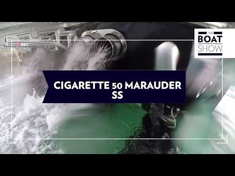 2700 HP ENGINES LOUD Startup - CIGARETTE 50 MARAUDER SS - The Boat Show