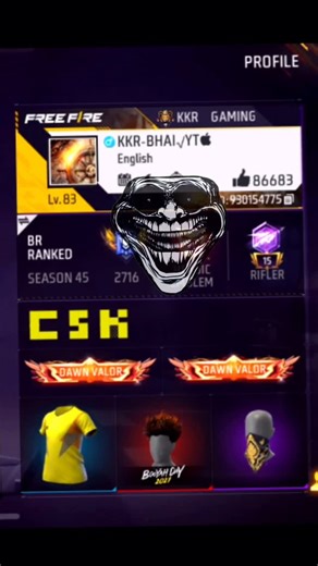 Kokkera Nagaraju on Instagram: "CSK BIO CODE 勞 . . . . .#viral#biocode#freefire#foryou#explorepage✨#gamimg#kkrgamingff#trending#insta#act#fftelugumemes"
