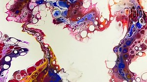 6.8K views · 129 reactions | Flip & Drag paint pouring technique with a shot glass. | Art Inspirations | Facebook