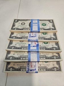 1976 to 2017 United States 2 Dollar Bill Uncirculated Notes. 20 Notes - Etsy