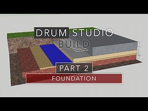 Drum Studio Garden Room Build - Part 2 - How to Build A Concrete Slab Base with Time Lapse