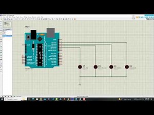 4 LED Blinking Program in Arduino