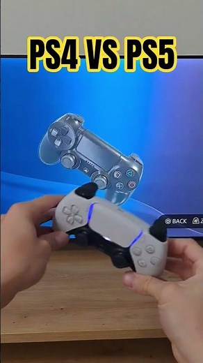 PS4 VS PS5 CONTROLLER #ps5 #playstation #nostalgiaplaystation #gaming