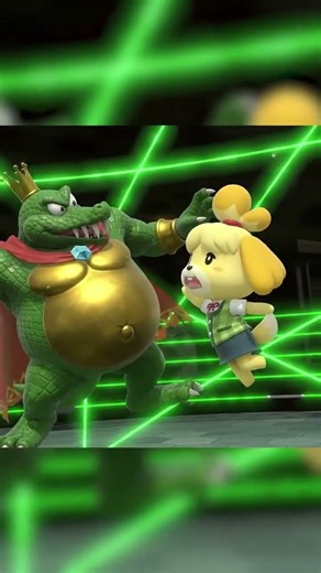 Isabelle Punch King K Rool's Defeated Donkey Kong Bananza Final Boss Animal Crossing: New Leaf AC:NL