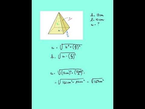 PIRAMIDE REGOLARE A BASE QUADRATA