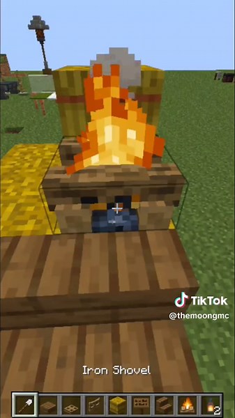 Cách xây xe kéo lúa cực đơn giản trong Minecraft