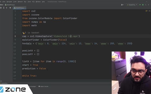 Basket Ball Shot Predictor using OpenCV Python # Computer Vision