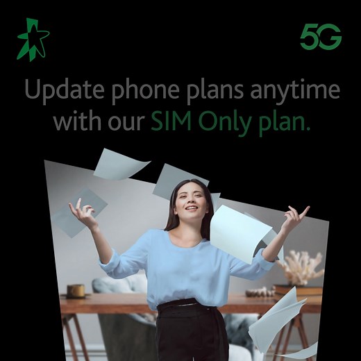 Make a plan with us — you get to update it anytime. Get our SIM Only Star Plan from just $22/month. Now with eSIM. | StarHub