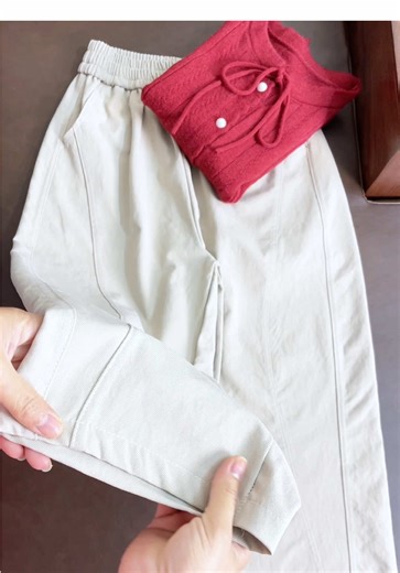 Quần baggy nữ bigsize 93cm. #quanchonamlun #quanbaggy #quankaki #baggy #quan @Chic Boutique Nấm