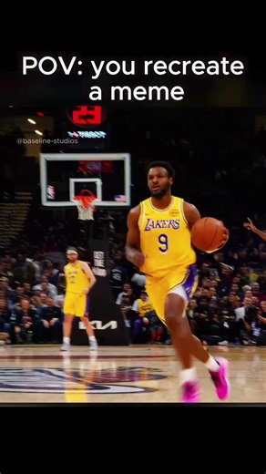 Bronny recreated a meme 🤨