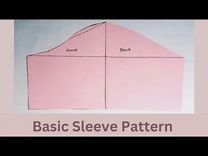 How to Draft a Basic Sleeve Pattern || Beginner Friendly Method