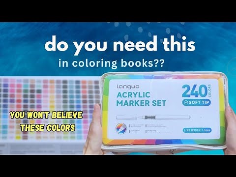 The Colors Others Don't Have! Languo 240 Acrylic Marker Review (Worth Buying JUST for the Shades?)