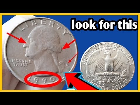 Ultra Rare Washington QUARTERS 1990 WORTH A Lot of Money .look for this ?