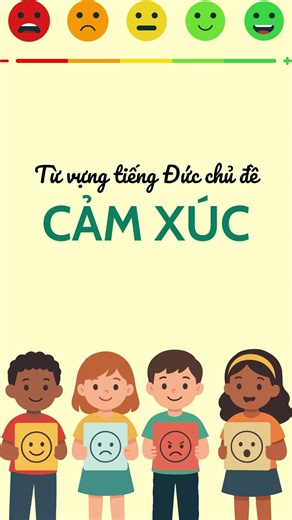 Từ vựng tiếng Đức chỉ cảm xúc | Tự học từ vựng tiếng Đức siêu dễ #tiengduc