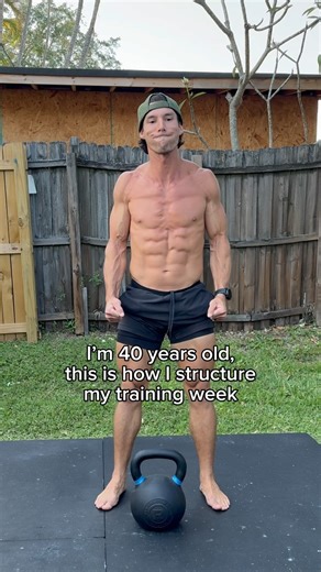 How I structure my training week at 40 years old. When it comes to weekly training I like to have specific goals for each training day. Since one of my biggest goals with lifting is staying lean and athletic year round, having enough training to stimulate or maintain muscle but also stay recovered while playing a sport and feeling good week after week is important. This is what works best for me and allows me to focus on not just different levels of intensity with training but on different aspec
