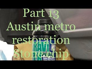 Part 13 Austin mini metro restoration stone chip with upol gravitex