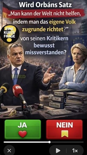 Wird Orbans Satz Missverstanden