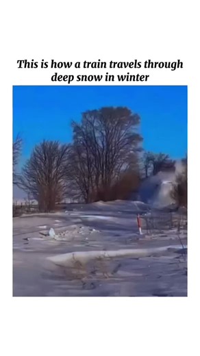 NOCODUSA on Instagram: "This is how a train travels through deep snow in winter: Railways in snowy regions use powerful snow-clearing systems to keep trains moving even when tracks are buried. The most iconic tool is the rotary snowplow, a massive front-mounted machine with a spinning circular blade that chews through snow like a mechanical monster. As the blades rotate at high speed, they cut through packed ice and throw the snow far to the sides, clearing a path wide enough for the train to pa
