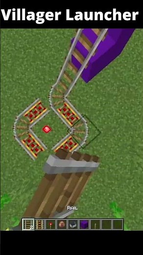 Minecraft Villager Launcher 🚀😂 | You Won’t Believe This Trick!