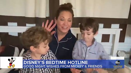 Get a special goodnight call for you kids from their favorite Disney character