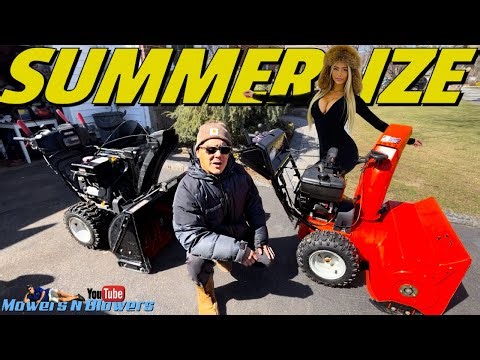 How to properly store your snowblowers for the summer! Let’s “SUMMER-IZE”!