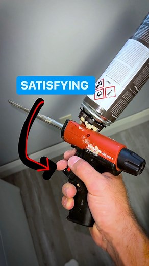 CHRIS. Milton | UGC Carpenter + Digital Creator on Instagram: "Super Satisfying Foam with Hilti - #tools #satisfying #sprayfoam #hilti #construction"
