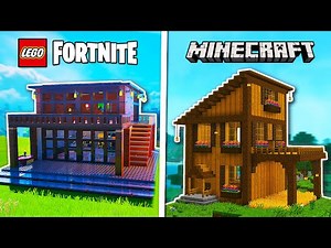 LEGO Fortnite vs Minecraft: Starter House Build