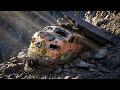 Crushed in a Deadly Rockslide! 😱 Restoring a 1950s EMD F7 locomotive Abandoned for 30 Years