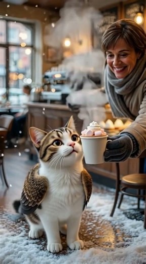 冬天裡的一杯熱可可，幸福就是這麼簡單☕😌 #雪地熱可可