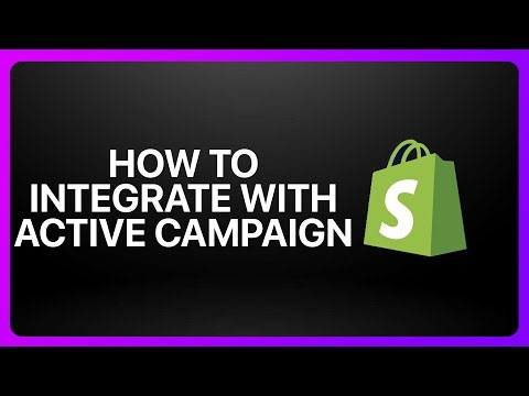 How To Integrate Shopify With ActiveCampaign 2026! Tutorial