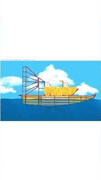 Boat catches fire in the heat - Floating sandbox