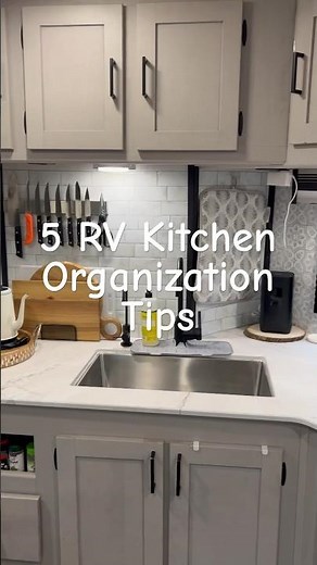 5 Genius RV Kitchen Hacks! 🚐✨ #rvlife #organizationtips #theorganizedcamper
