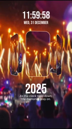 2025 Recap Countdown Lockscreen | Aesthetic Year-End CapCut Template The 2025 season comes to an end — and this aesthetic countdown lockscreen template is the perfect way to relive your favorite memories before stepping into 2026. Capture your year’s highlights, emotional moments, and everything that made 2025 special. ⛔️ Disclaimer: Some clips or elements used are for creative purposes only. Credits to the rightful owners. Any similarity in style or format is purely coincidental or inspired by 