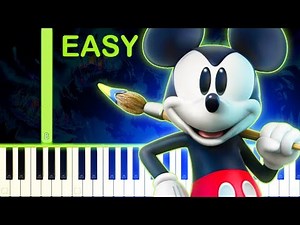 EPIC MICKEY THEME - EASY Piano Tutorial