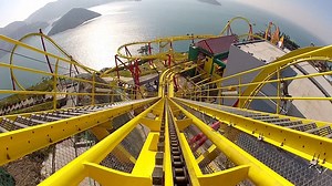 88K views · 959 reactions | Hair Raiser Roller Coaster at Ocean Park in Hong Kong! One of the best "views" from any roller coaster! | Theme Park Review | Facebook