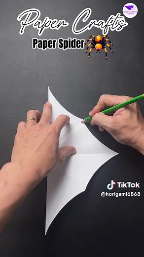 Easy Steps to Cut Out a 3D Paper Spider