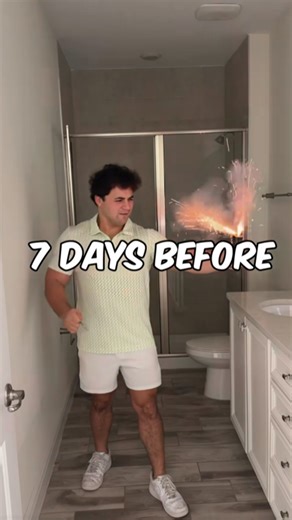 Smoke bomb experiment: Bathroom locked with smoke for 24 hours