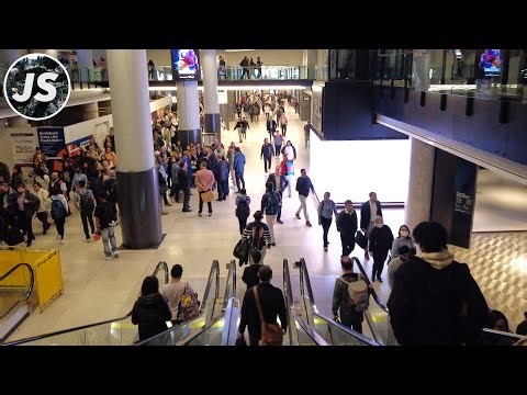 The PATH & CIBC Square Park at Rush Hour | Downtown Toronto Walk