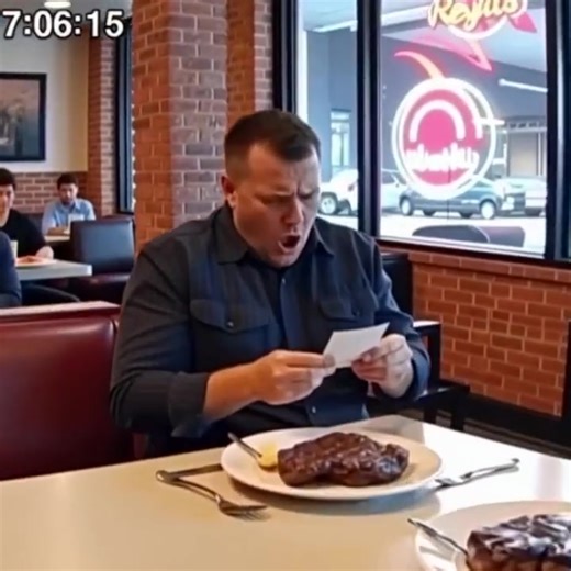 Undercover Owner Orders Steak - Waitress Secretly Slips Him a Note That Stops Him Cold Fort Smith, Arkansas, a slow Wednesday that smells like asphalt and fryer oil. The steakhouse hides in a tired strip mall between a liquor store and a check-cashing spot—one more place to pass through and forget. A man in worn denim and old boots asks for a quiet booth. Table Seven. He watches without moving his head: the kitchen door, the pass window, the manager in a too-tight polo who “runs a tight ship” by
