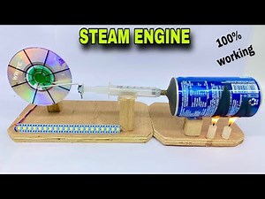 How to make steam engine at home very easy | How to convert energy into electricity | free energy