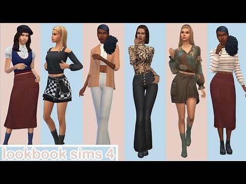 THE SIMS 4 LOOKBOOK (CAS) 👚👒 70+ OUTFITS 👗👒 NO CC!💖