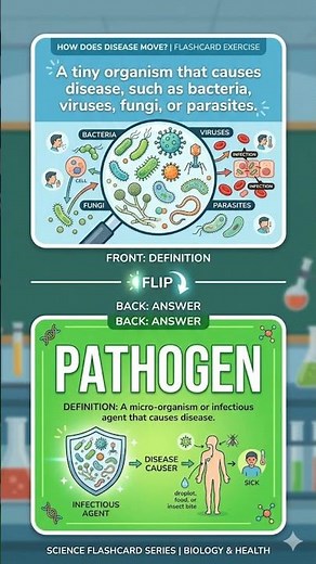 How Do Diseases Spread? Pathogens, Hosts & Airborne Illnesses | Explained in 45 Seconds | Revision