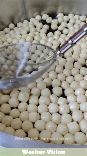 Fried tofu puffs: for stews & hot pot! #food