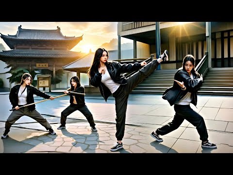 “Unbelievable AI Martial Arts Girls 🤯 Real Combat Practice | 4K Realistic!”